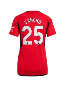 Manchester United Jadon Sancho #25 Replika Hemmakläder Dam 2023-24 Kortärmad